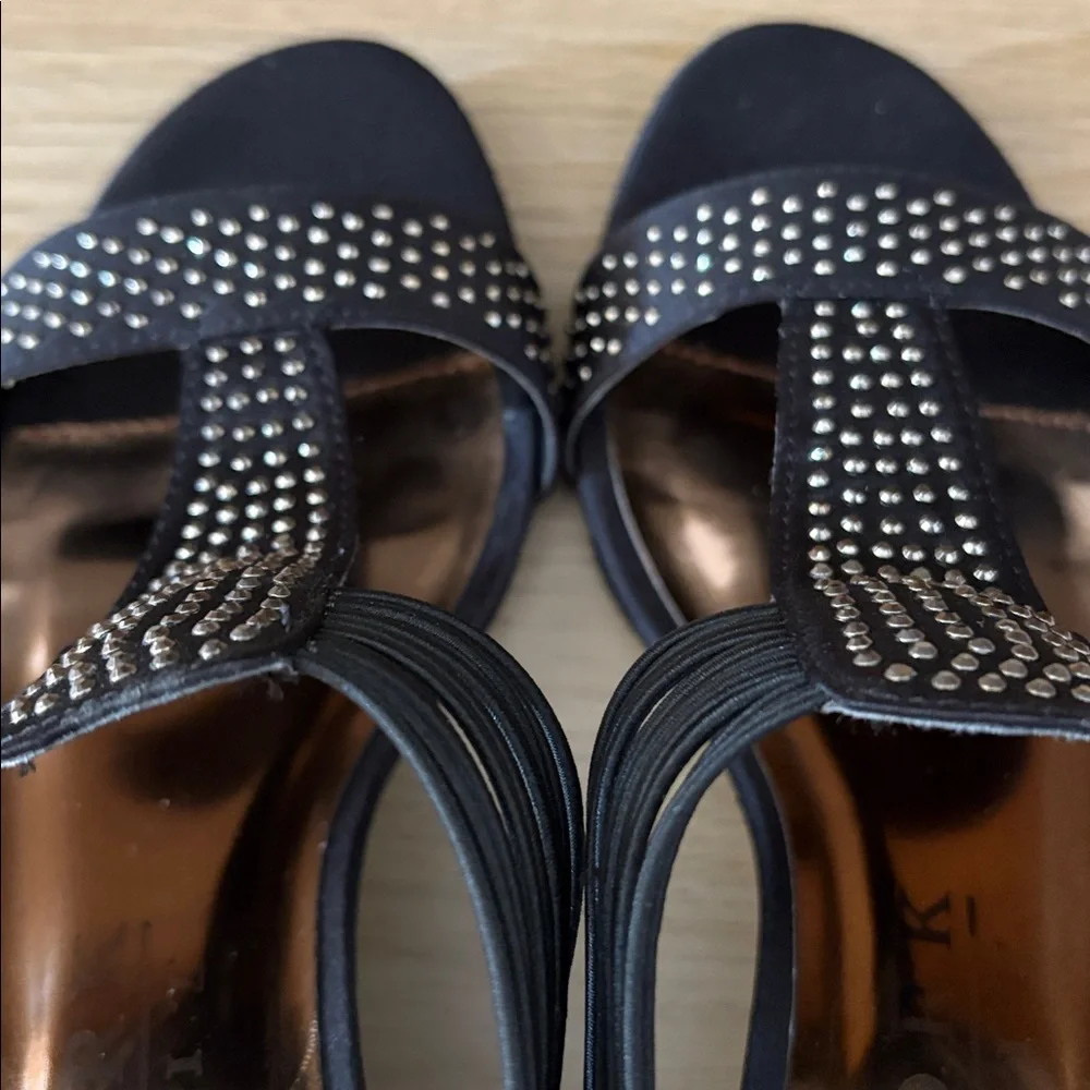 New York Transit Studded Wedge Sandals